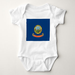 Patriotischer Baby-Bodysuit mit Flagge von Idaho Baby Strampler