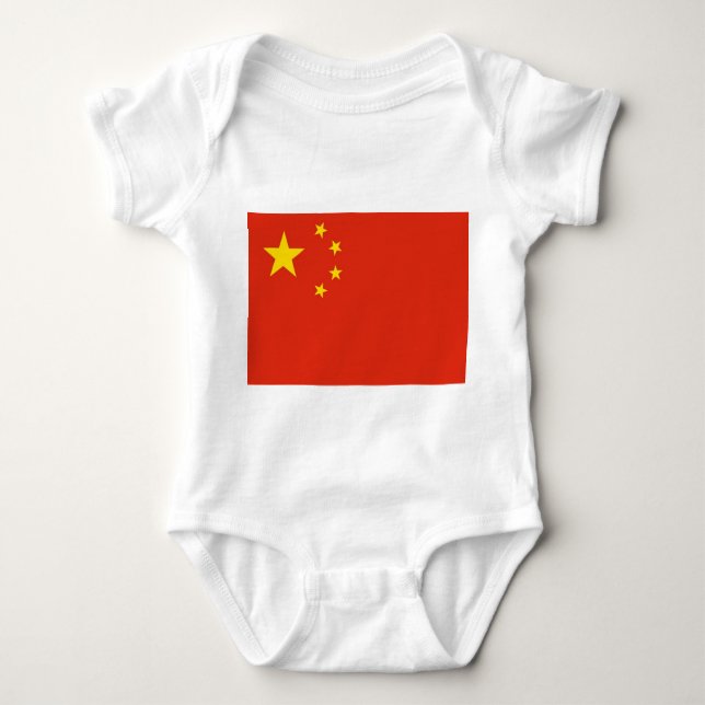 Patriotischer Babybodyanzug mit China Baby Strampler (Vorderseite)