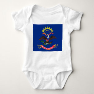 Patriotischer Babybodyanzug mit der Flagge North D Baby Strampler