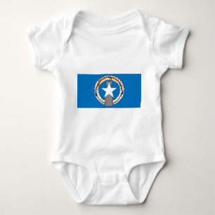 Patriotischer Babybodyanzug mit der Flagge Norther Baby Strampler