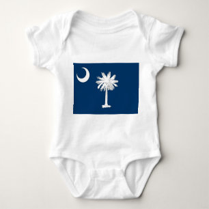 Patriotischer Babybodyanzug mit der Flagge South C Baby Strampler