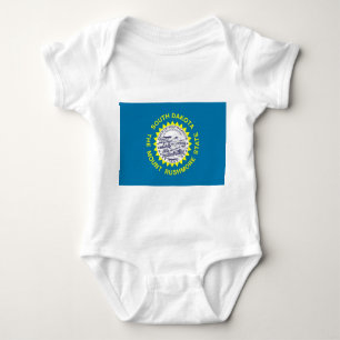 Patriotischer Babybodyanzug mit der Flagge South D Baby Strampler