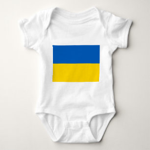 Patriotischer Babybodyanzug mit Flagge Ukraine Baby Strampler