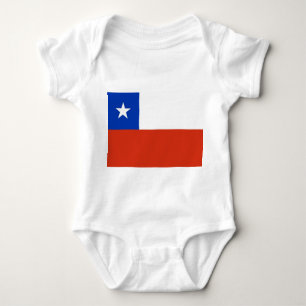 Patriotischer Babybodyanzug mit Flaggen-Chile Baby Strampler