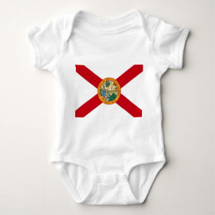 Patriotischer Babybodyanzug mit Florida-Flagge Baby Strampler