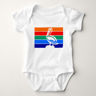 Patriotischer Babybodysuit, Flagge von St. Petersb Baby Strampler