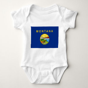 Patriotischer Babybodysuit mit Fahne von Montana Baby Strampler