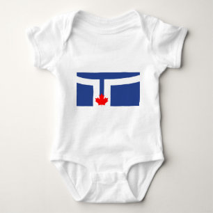 Patriotischer Babybodysuit mit Fahne von Toronto Baby Strampler