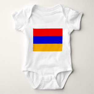Patriotischer Babybodysuit mit Flagge Armenien Baby Strampler