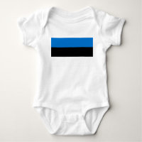 Patriotischer Babybodysuit mit Flagge Estlands