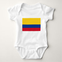 Patriotischer Babybodysuit mit Flagge Kolumbien