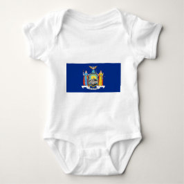Patriotischer Babybodysuit mit Flagge von New York Baby Strampler
