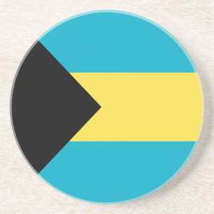 Patriotischer Bahamaischer Flagge Trinkuntersetzer Getränkeuntersetzer