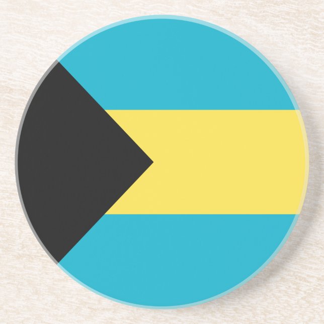Patriotischer Bahamian Flag Drink Untersetzer (Vorne)