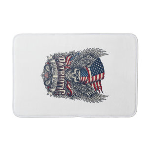 Patriotischer Bandana Rocker Old Glory Musik Rock Badematte