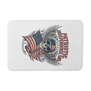 Patriotischer Bandana Rocker Old Glory Musik Rock Badematte