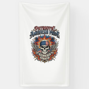 Patriotischer Bandana Rocker Old Glory Musik Rock  Banner