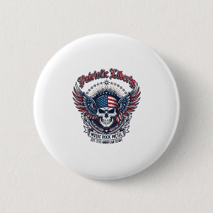 Patriotischer Bandana Rocker Old Glory Musik Rock  Button