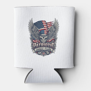 Patriotischer Bandana Rocker Old Glory Musik Rock Dosenkühler