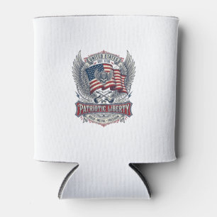 Patriotischer Bandana Rocker Old Glory Musik Rock  Dosenkühler
