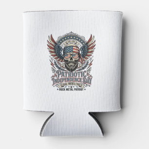 Patriotischer Bandana Rocker Old Glory Musik Rock  Dosenkühler