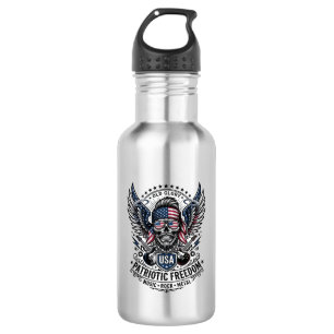 Patriotischer Bandana Rocker Old Glory Musik Rock Edelstahlflasche