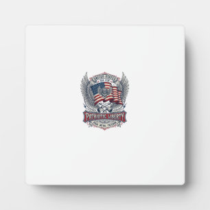 Patriotischer Bandana Rocker Old Glory Musik Rock Fotoplatte