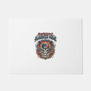 Patriotischer Bandana Rocker Old Glory Musik Rock Fußmatte