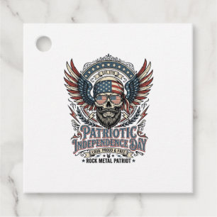 Patriotischer Bandana Rocker Old Glory Musik Rock Geschenkanhänger