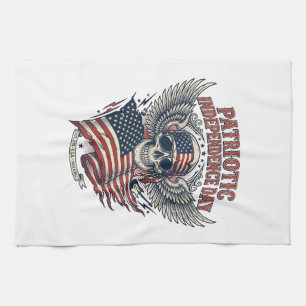 Patriotischer Bandana Rocker Old Glory Musik Rock  Geschirrtuch