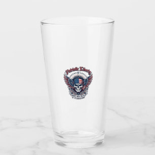 Patriotischer Bandana Rocker Old Glory Musik Rock Glas