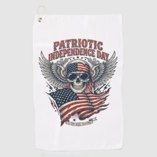 Patriotischer Bandana Rocker Old Glory Musik Rock Golfhandtuch