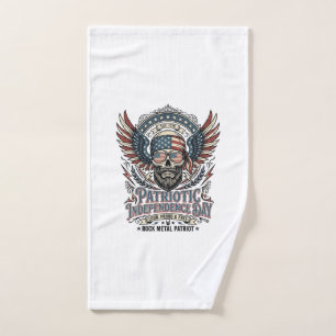Patriotischer Bandana Rocker Old Glory Musik Rock Handtuch