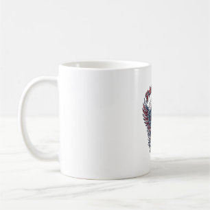 Patriotischer Bandana Rocker Old Glory Musik Rock Kaffeetasse