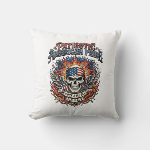 Patriotischer Bandana Rocker Old Glory Musik Rock Kissen
