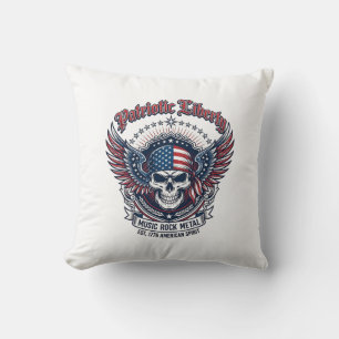 Patriotischer Bandana Rocker Old Glory Musik Rock Kissen