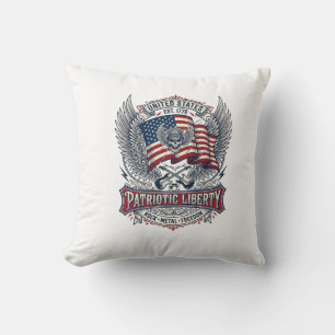 Patriotischer Bandana Rocker Old Glory Musik Rock Kissen