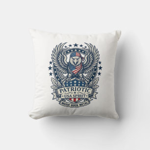 Patriotischer Bandana Rocker Old Glory Musik Rock Kissen