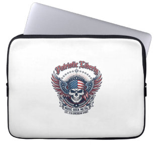 Patriotischer Bandana Rocker Old Glory Musik Rock Laptopschutzhülle