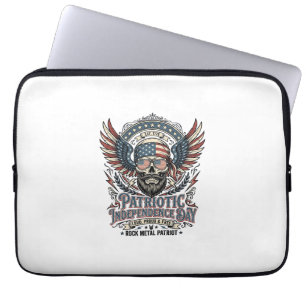 Patriotischer Bandana Rocker Old Glory Musik Rock  Laptopschutzhülle