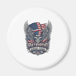 Patriotischer Bandana Rocker Old Glory Musik Rock  Magnet