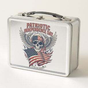 Patriotischer Bandana Rocker Old Glory Musik Rock Metall Brotdose