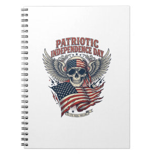 Patriotischer Bandana Rocker Old Glory Musik Rock  Notizblock