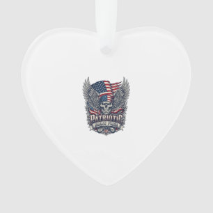 Patriotischer Bandana Rocker Old Glory Musik Rock  Ornament