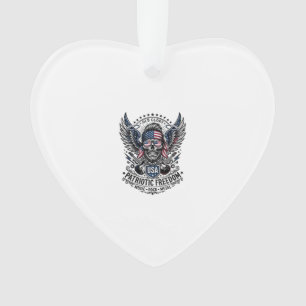 Patriotischer Bandana-Rocker Old Glory Musik Rock  Ornament