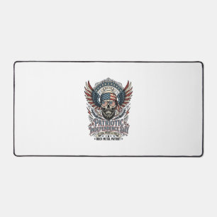 Patriotischer Bandana Rocker Old Glory Musik Rock Schreibtischunterlage
