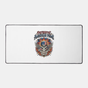 Patriotischer Bandana Rocker Old Glory Musik Rock Schreibtischunterlage