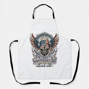 Patriotischer Bandana Rocker Old Glory Musik Rock  Schürze