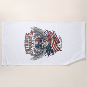 Patriotischer Bandana Rocker Old Glory Musik Rock Strandtuch