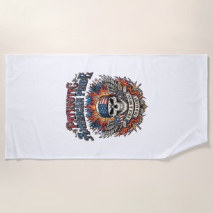 Patriotischer Bandana Rocker Old Glory Musik Rock  Strandtuch